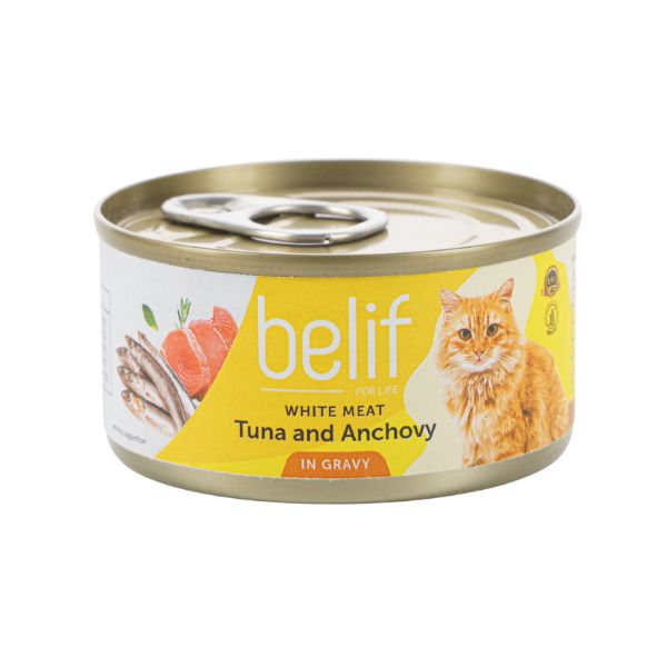 belif בליף מעדן טונה ואנשובי ברוטב - 80 גרם