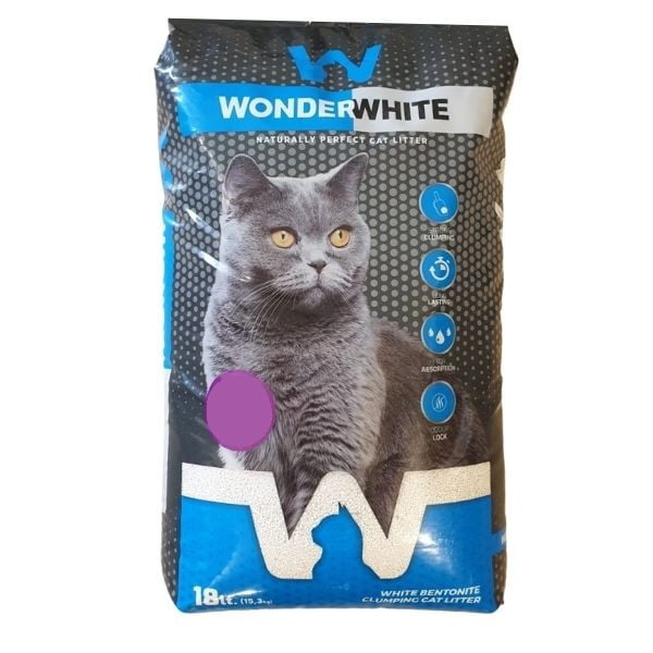 וונדר וייט חול לחתולים מתגבש טבעי באריזת חיסכון 18 ליטר