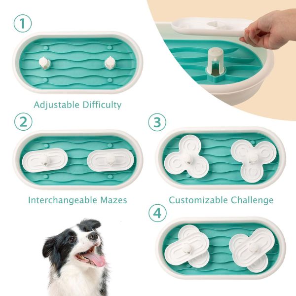 קערת חשיבה מולטי אינטראקטיבית לכלבים  - AFP