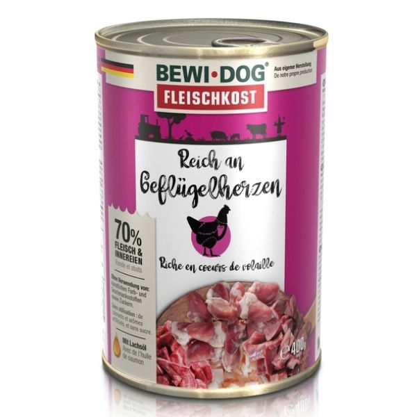 בווידוג לבבות עוף שימורים לכלבים - 400 גרם