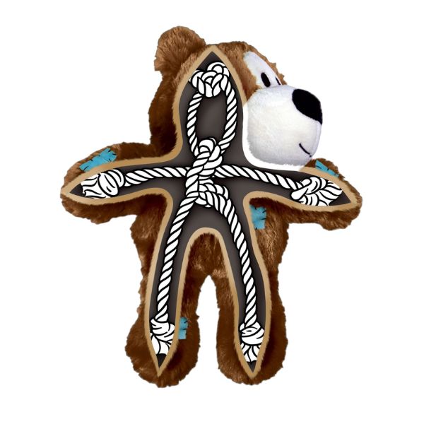 קונג Wild Knots - בובת דוב עם חבל פנימי M/L