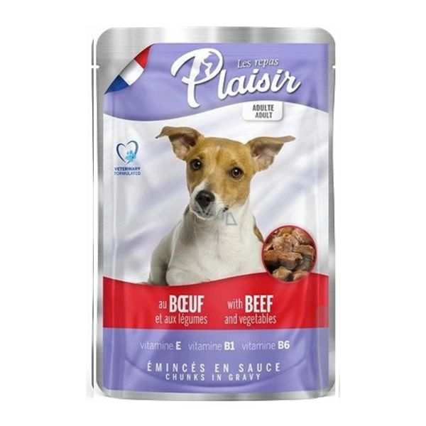 פלסיר פאוץ'  לכלבים עם בקר - 100 גרם
