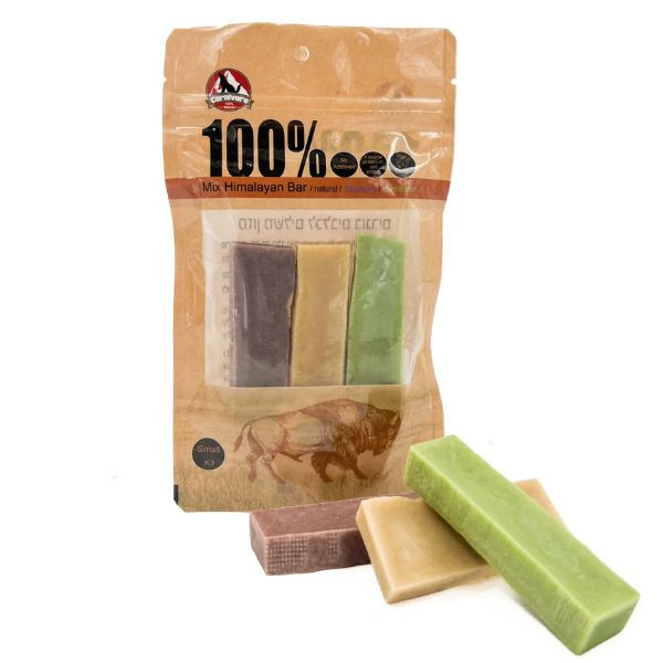 קרניבור חטיף לעיסה עצם יאק מידה S מיקס טעמים - 3 יח'