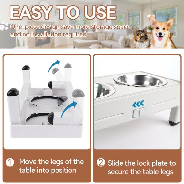 AFP קערות אוכל מודולרית מתכווננת