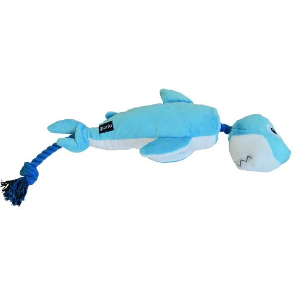 גלוריה פטס בובת כריש עם חבל דנטלי - 55 ס"מ