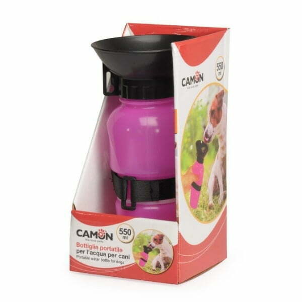 בקבוק טיולים לחיץ ורוד קמון 550 מ"ל