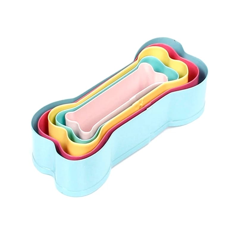 סט חותכני עוגיות צבעוני בצורת עצם