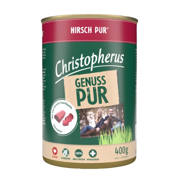 כריסטופרוס מעדן פטה לכלבים צבי - 400 גרם