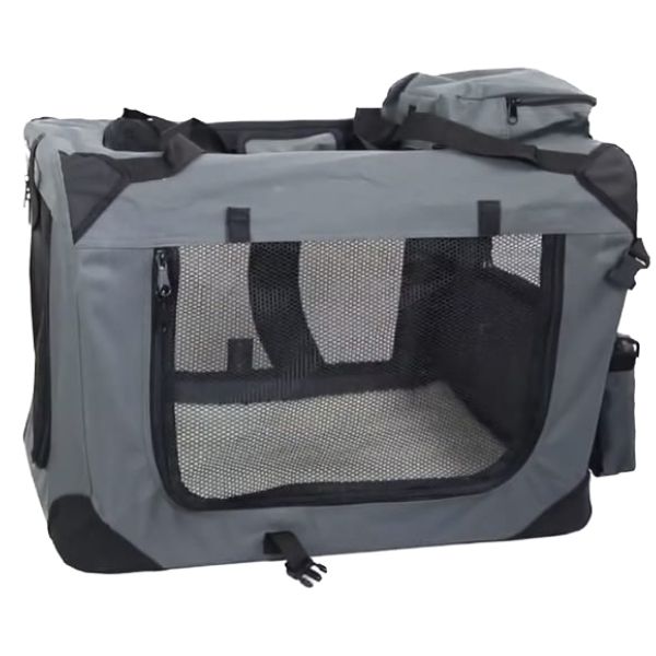 כלוב בד מתקפל אפור מגוון גדלים