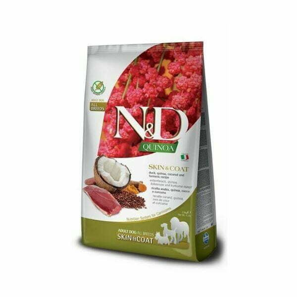 ND נטורל אנד דלישס ברווז קוקוס וקינואה לעור ופרווה - 2.5 ק"ג