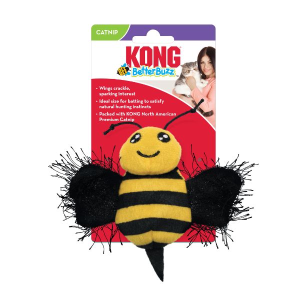 קונג בובה לחתולים BetterBuzz מועשר קטניפ - דבורה