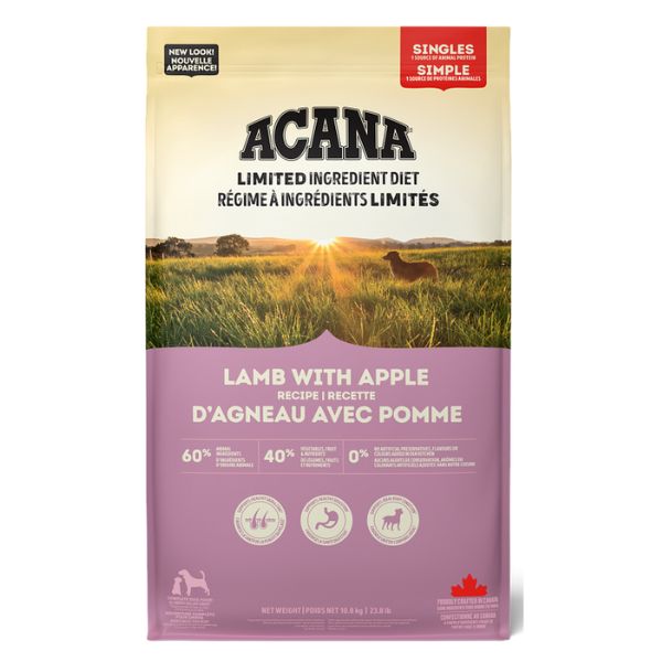 אקאנה סינגלס כבש ותפוח - 11.4 ק"ג