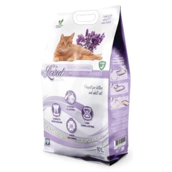 To Be Loved חול לחתולים מתגבש בניחוח לוונדר עדין - 10 ליטר