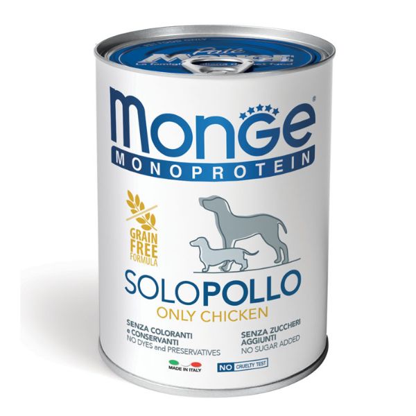 מונג' שימורים לכלבים מונו פרוטאין עוף - 400 גרם