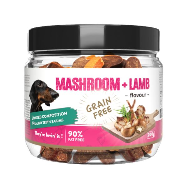 צנצנת חטיפי האובון HowBone כבש ופטריות - 200 גרם