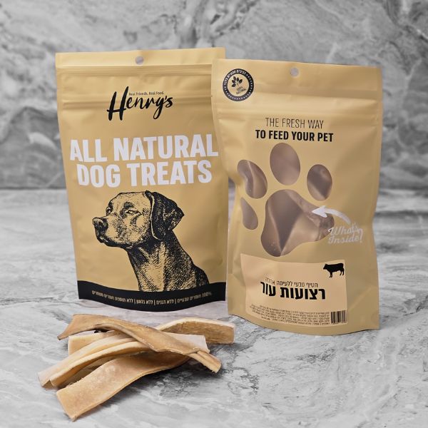 הנריס חטיף רצועות עור באפולו