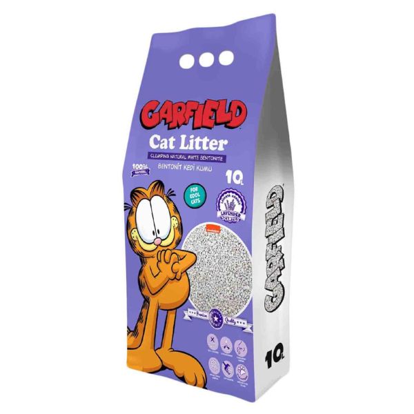 גרפילד חול לחתולים מתגבש בניחוח לבנדר 10 ליטר