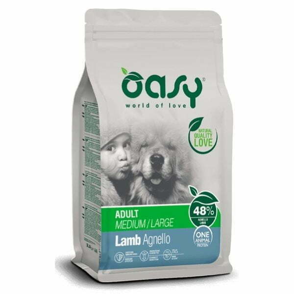 אואסי Oasy מזון כלבים כבש 12 ק"ג