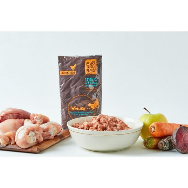 אבוריג'ינל עוף בקר מזון טבעי לכלבים - 5 ק"ג