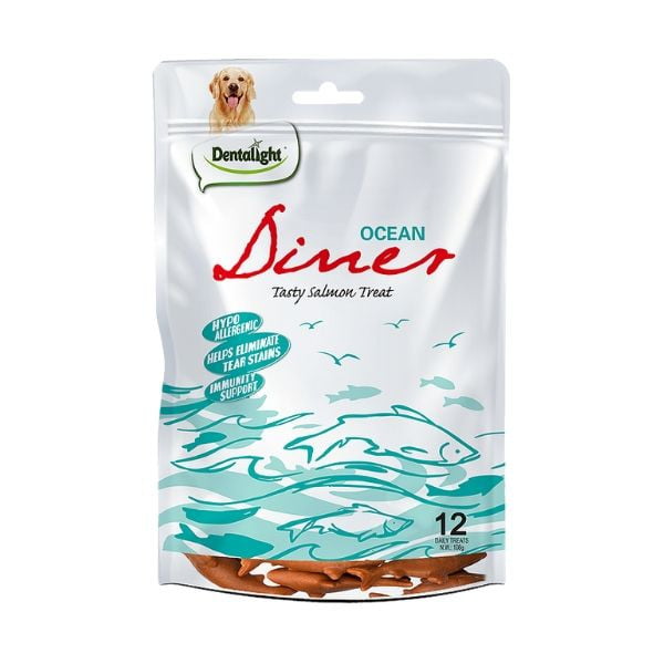 חטיף היפואלרגני אושן דינר Ocean Diner מועשר סלמון - 108 גרם
