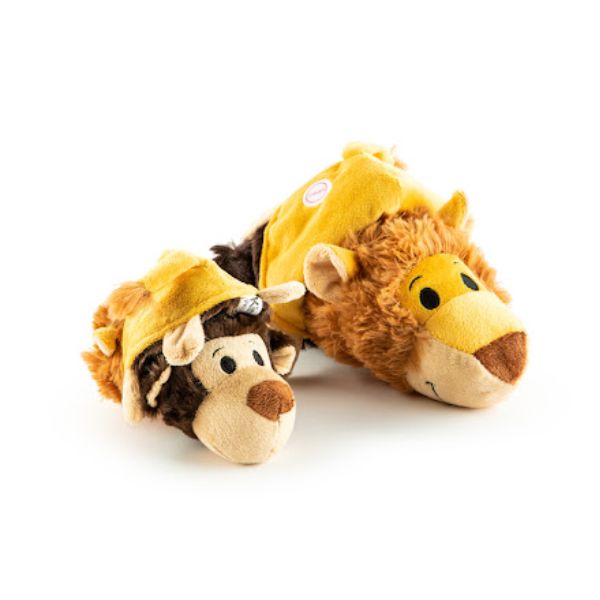 קימבו בובה מתחלפת אריה וקוף - בינוני