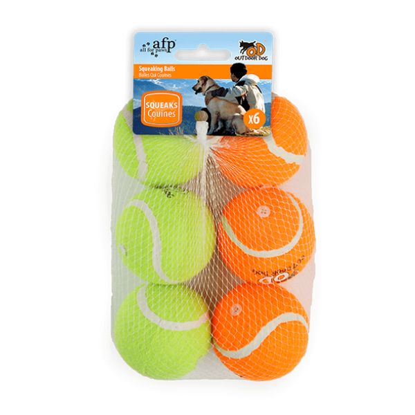 AFP כדורי טניס מצפצפים - 6 יח'