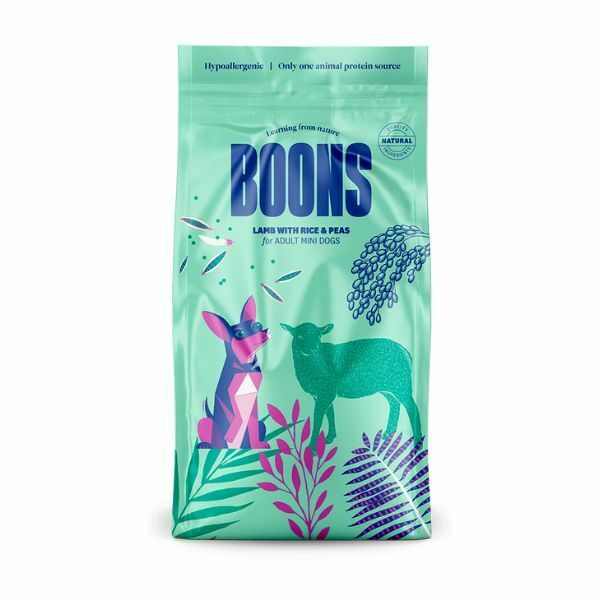 בונס Boons כבש ואורז גזע קטן היפואלרגני - 2 ק"ג