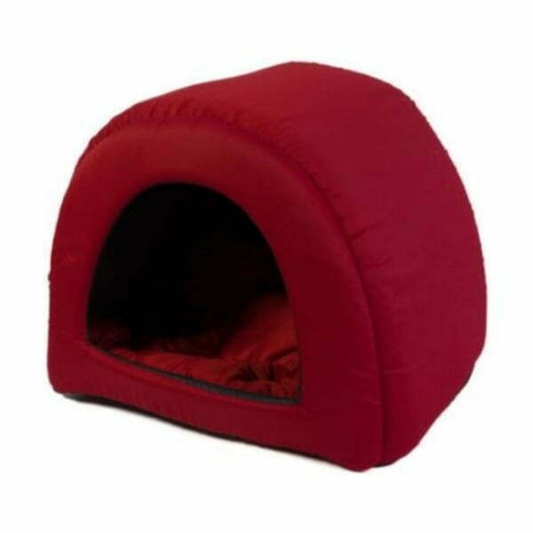 מיטה איגלו לחתול בצבע אדום - Pets Project