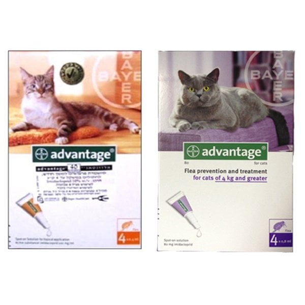 אדוונטג' אמפולה לטיפול נגד פרעושים לחתולים