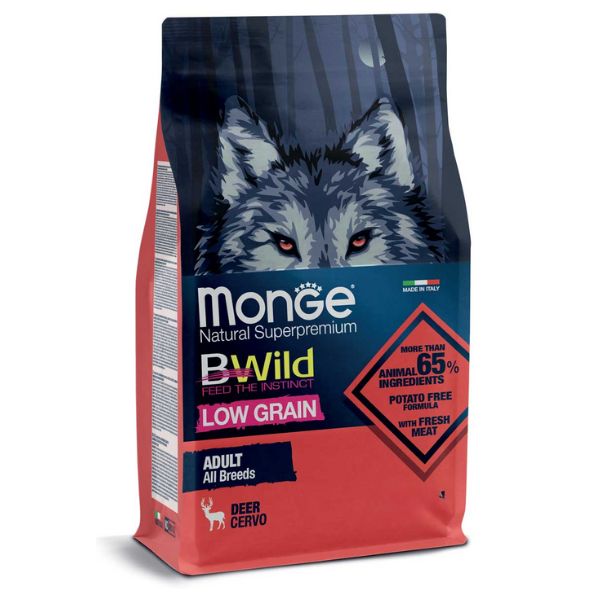 מונג' בי ויילד מופחת דגנים צבי - 12 ק"ג