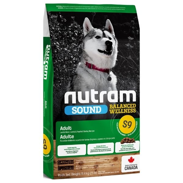 נוטרם S9 מזון לכלבים כבש ודגנים מלאים - 11.4 ק"ג