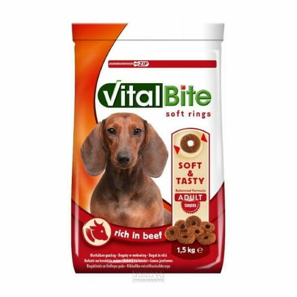 ויטאל בייט חטיף רך לכלב - בקר וירקות 1.5 ק"ג