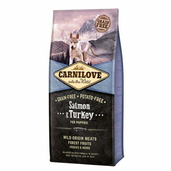 קרנילאב גורים סלמון והודו - 12 ק"ג