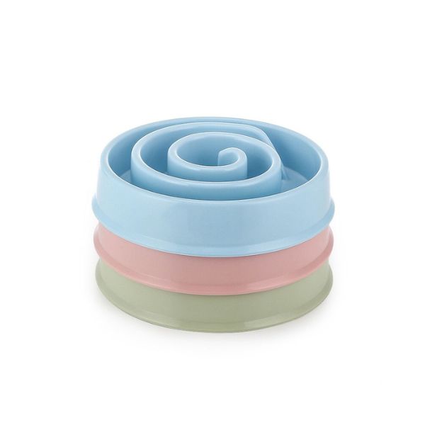 צלחת האכלה איטית אקטיבית לחתול ולכלב קטן בצורת שבלול פופסי