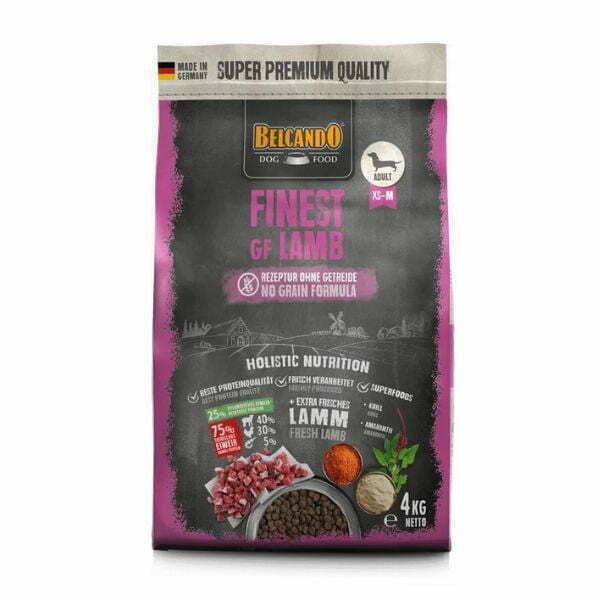 בלקנדו פיינסט כבש מזון לכלבים רגישים ללא דגנים על בסיס כבש טרי - 4 ק"ג