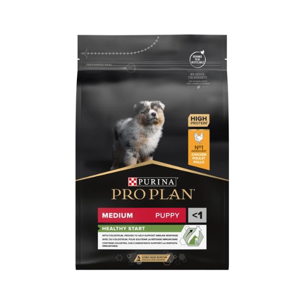 פרו פלאן HEALTHY START לגורים מגזע בינוני עוף - 3 ק"ג