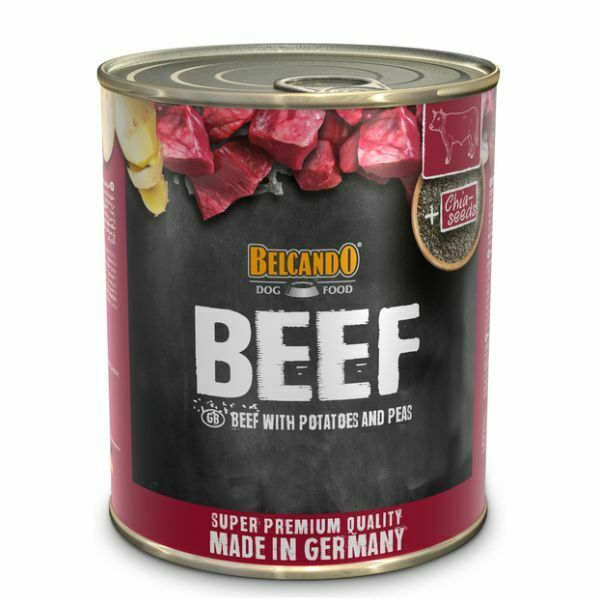 בלקנדו מזון רטוב שימורים בקר, תפוחי אדמה ואפונה - 800 גרם