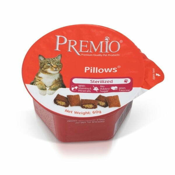 חטיף לחתולים פרמיו כריות סטרלייז Premio - 60 גרם