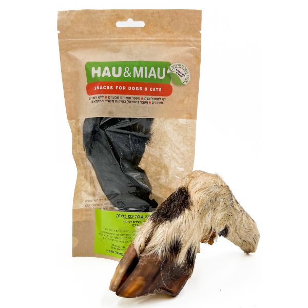 האו ומיאו רגל טלה עם פרווה - 1 יח'