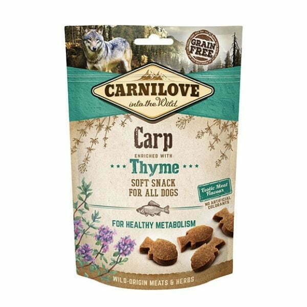 קרנילאב חטיף עדין לכלבים קרפיון וטימין - 200 גרם