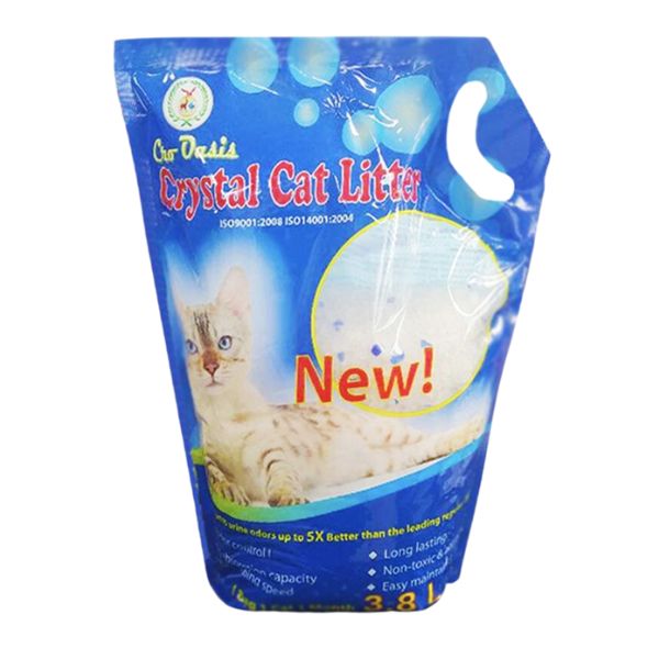 חול קריסטלי סיליקה ג'ל לחתולים - 3.8 ליטר