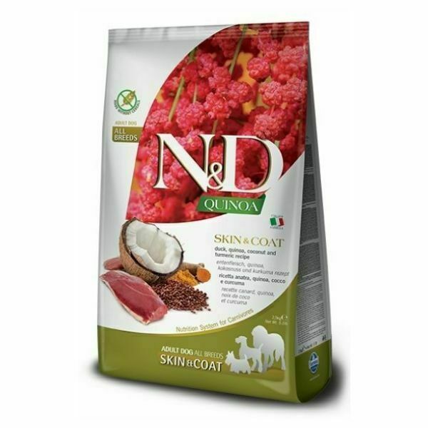 ND נטורל אנד דלישס ברווז קוקוס וקינואה לעור ופרווה - 7 ק"ג