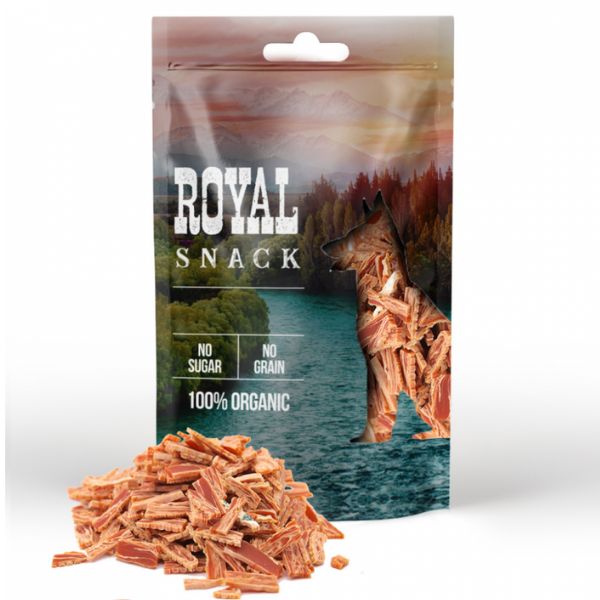 רויאל חטיף לכלבים מיני רצועות ברווז ודגים - 80 גרם