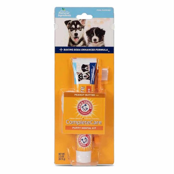 ערכה דנטלית מקצועית לגורים Arm &amp; Hammer