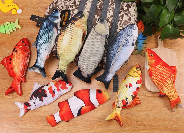 דג רוקד צעצוע לחתול מגוון דגמים