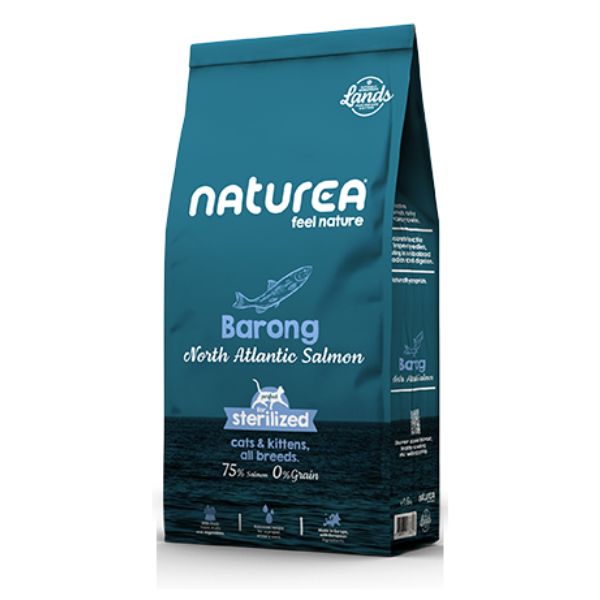 נטוראה חתולים בוגרים וגורים סלמון סטרלייז 100% רכיבים טבעיים - 5.5 ק"ג