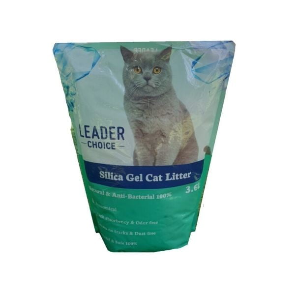 חול קריסטלי לחתולים סיליקה ג'ל לידר צ'ויס 3.6 ליטר