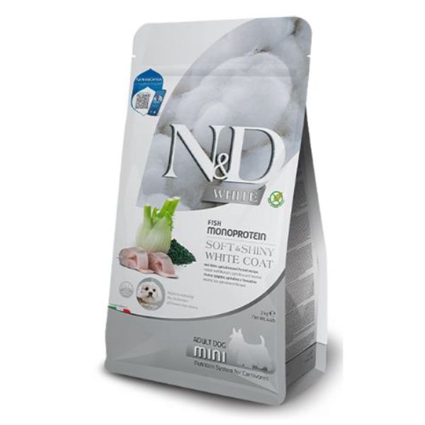 ND נטורל אנד דלישס דגים מיני כלב לבן - 7 ק"ג