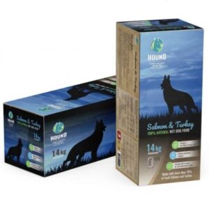 האונד מזון טבעי לכלבים סלמון והודו 14 ק"ג